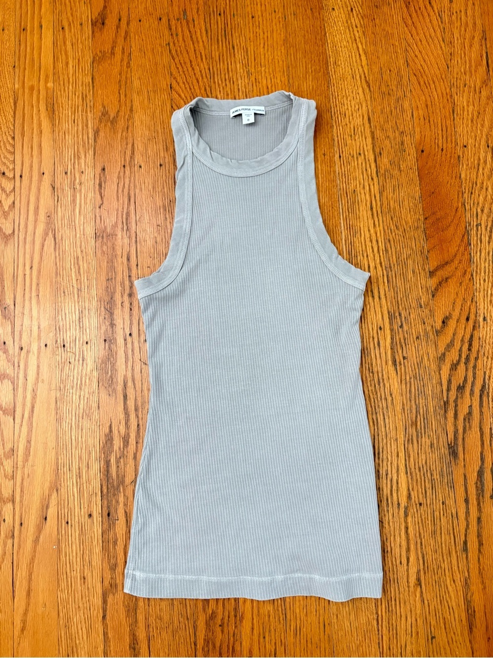NWOT! James Perse Ribbed Supima Tank Top in Foam, Women’s 0 - Picture 3 of 6